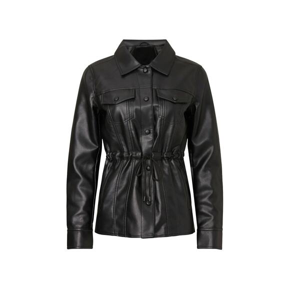 Blank NYC faux leather cinch blazer size large - Picture 2 of 2